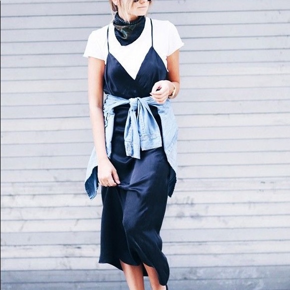 NWT Zara Satin Asymmetrical Dress - Picture 12 of 15